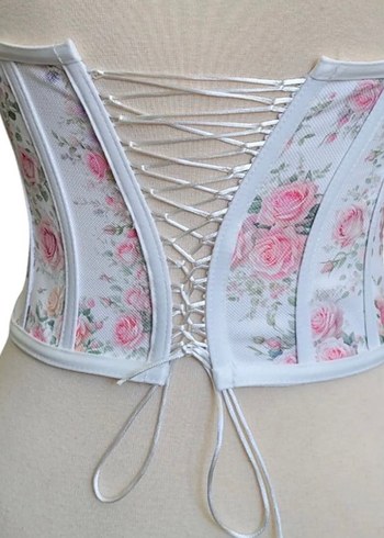 Çiçekli Straplez Bohem Mini Büstiyer - Görsel 2