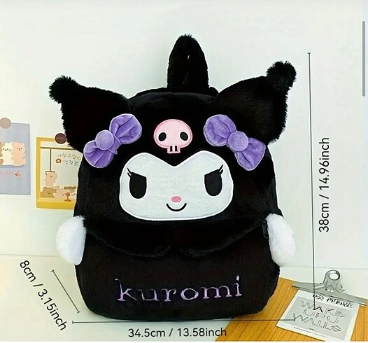 Kuromi sırt çantasına