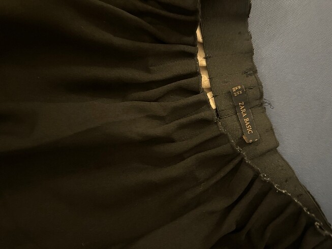 Zara Zara siyah triko etek lastikli