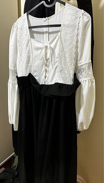 s Beden siyah Renk lolita vintage uzun elbise