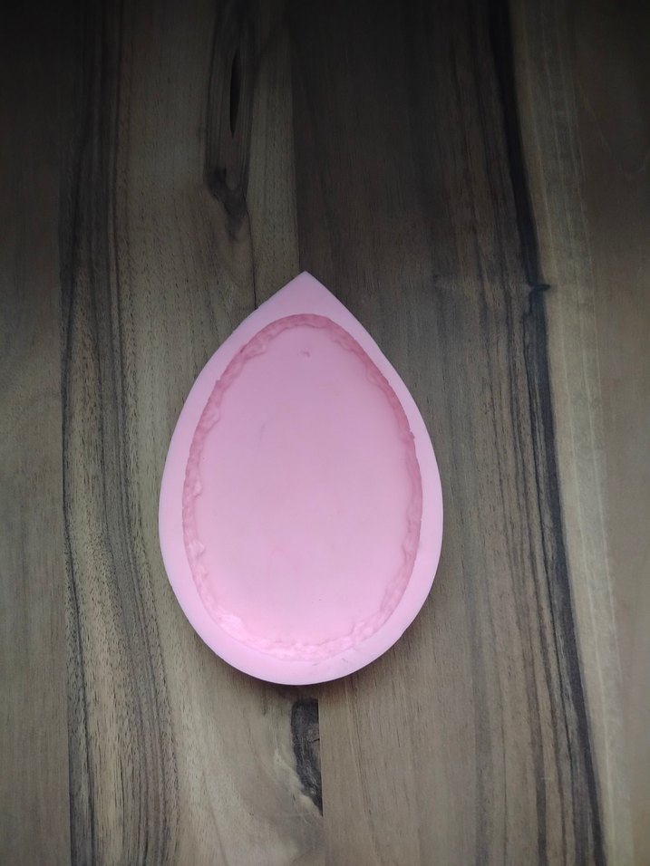 Pastel Pembe çerçeve Silikon kalıp - Görsel 2