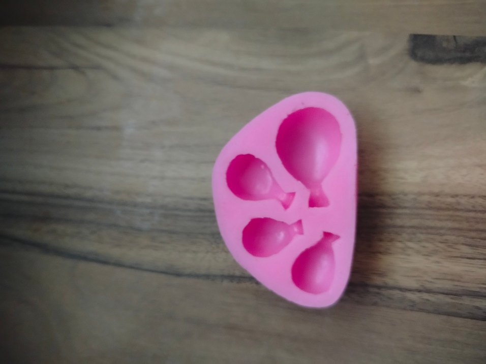 Pembe renkli balon şeklinde Silikon kalıp - Görsel 3