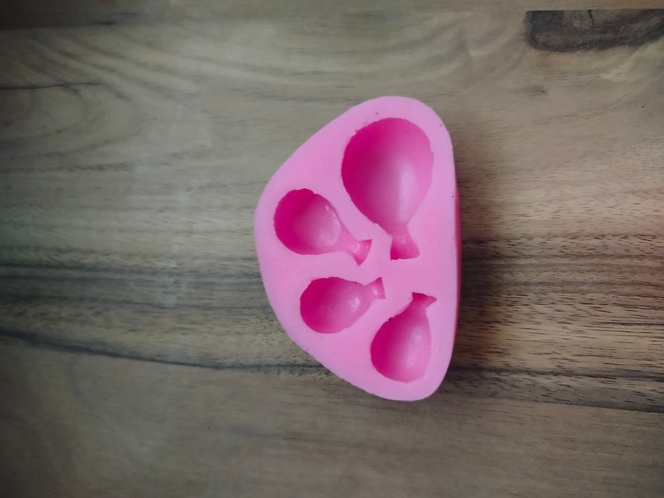 Pembe renkli balon şeklinde Silikon kalıp - Görsel 2