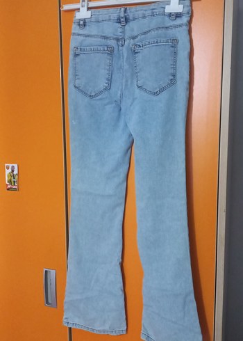 LC Waikiki Mavi Kadın Midi Boy Kot Pantolon