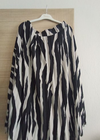 Zebra Desenli PiliseliUzun Etek