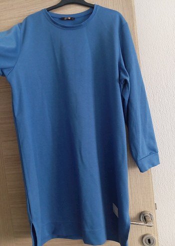 Diğer Mavi Kadın Uzun Kollu Salaş Tunik