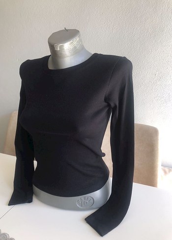 Bej Kadın Bisiklet Yaka Triko Kazak - Görsel 5