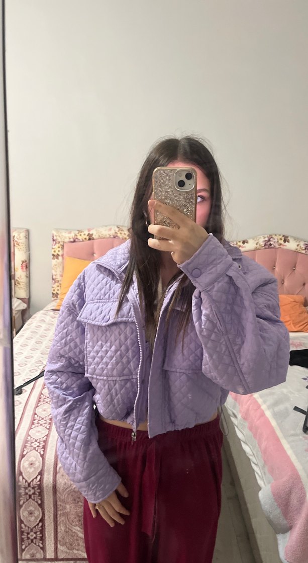 Bershka lila ceket - Görsel 2