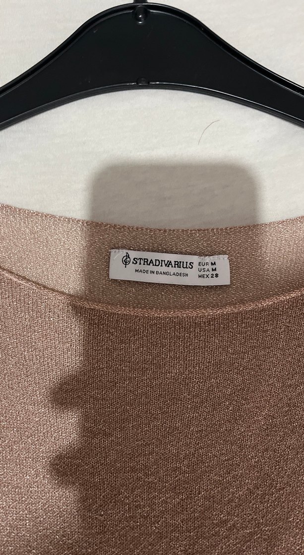 Pembe simli transparan bluz - Görsel 2