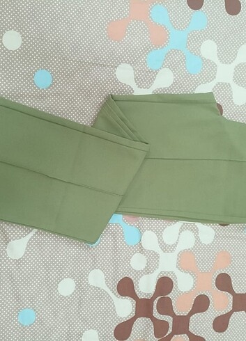 34 Beden yeşil Renk Palazzo kumaş pantalon