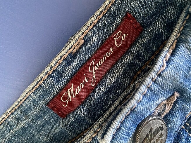 m Beden Mavi jeans mini şort
