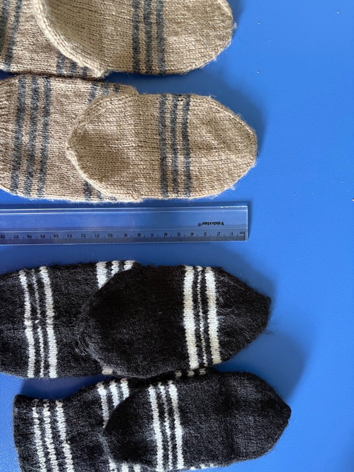 El örgüsü çocuk çorap 2-3-4-5 yaş siyahta boyut farkı var - Görsel 2