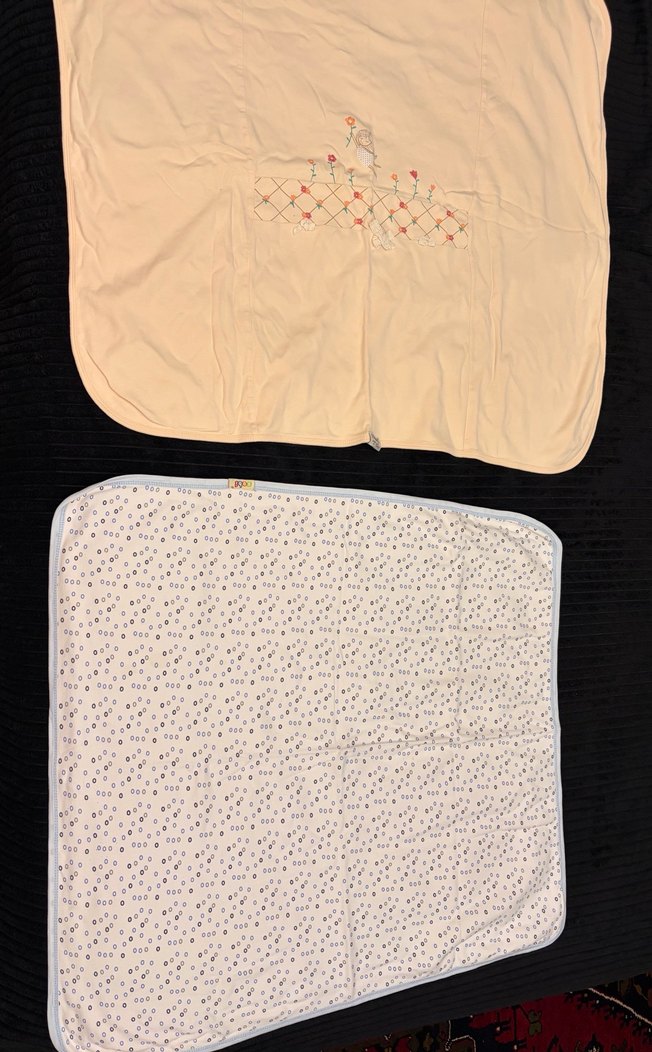 Çocuk Battaniyesi Beyaz ve Gri 2 adet bebek battaniyesi - Görsel 2