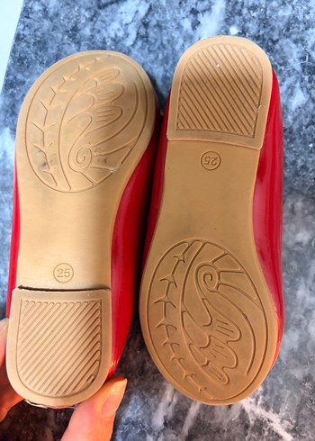 Kız Çocuk Kırmızı Tokalı Babet Ayakkabı 25 numara kırmızı ayakk - Görsel 3