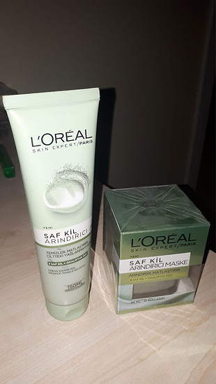 Loreal maske ve yüz yıkama jeli