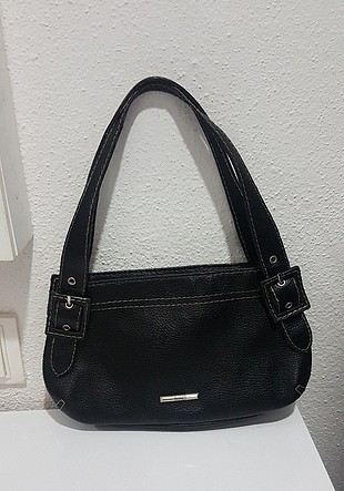 mango vintage kol altı kısa saplı baget çanta