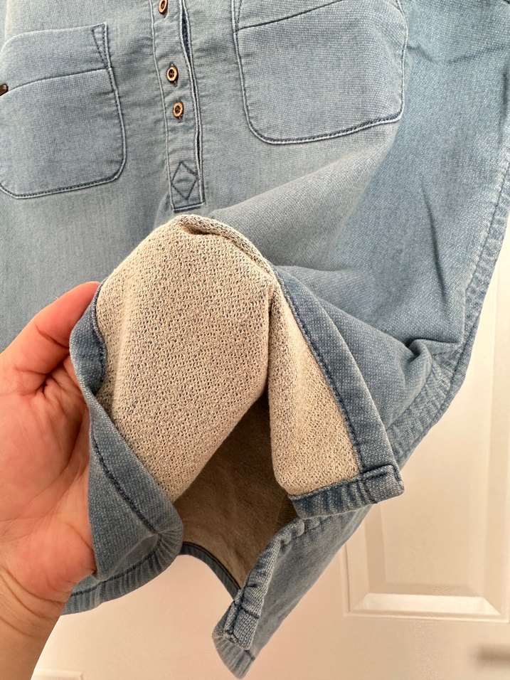 Düğmeli Kot Kolsuz Gömlek - Görsel 3