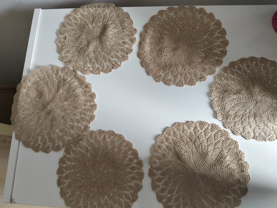 Bohem Tarz Yuvarlak El Örgüsü örtü - Görsel 2