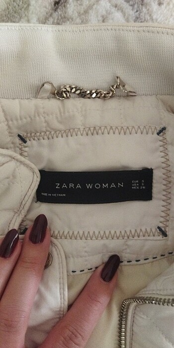 s Beden camel Renk Zara mont