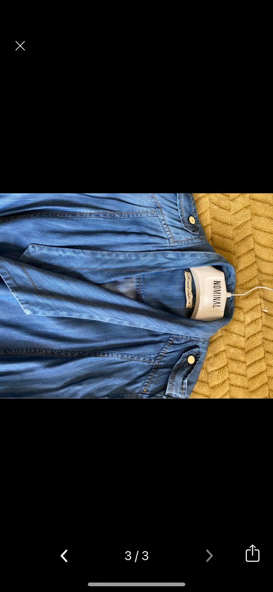 Kemal aydın markaUzun Mavi Denim Kadın kap - Görsel 3