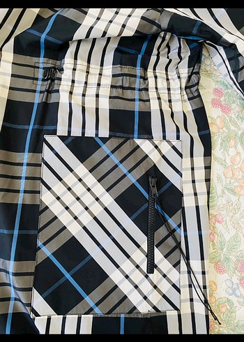 Kadın Ekoseli Uzun Kollu çift taraflı yağmurluk - Görsel 5