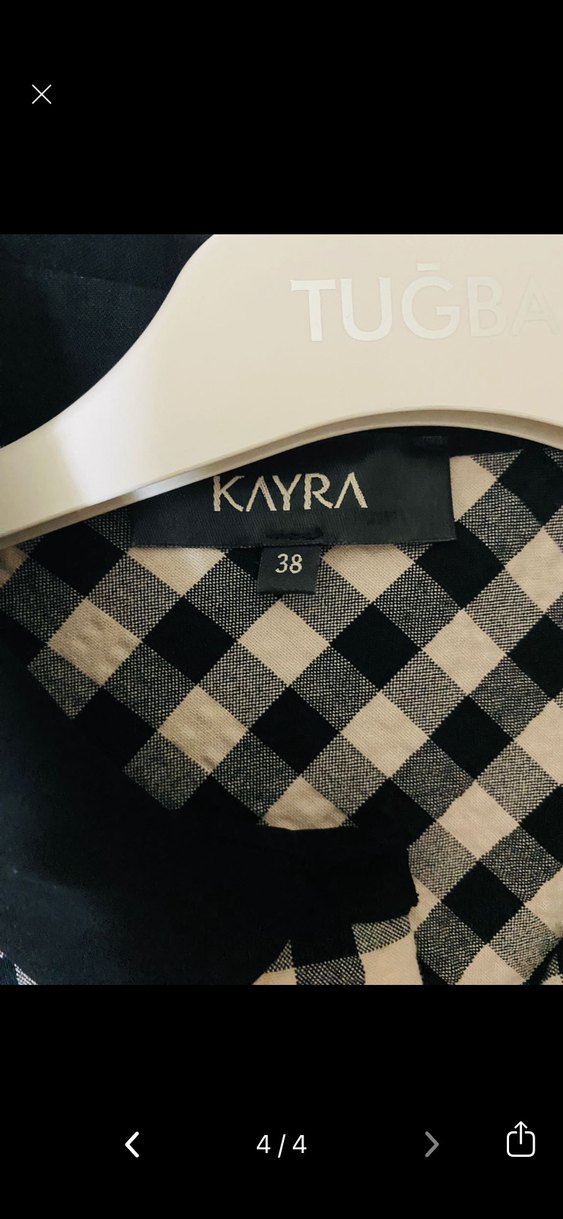 Kayra uzun boy ekoseli tunik - Görsel 4