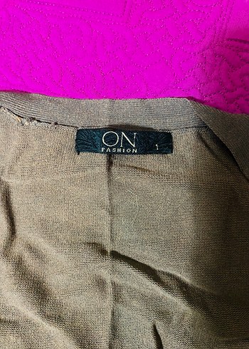 Düğmeli İşlemeli Kahverengi Kadın Yelek - Görsel 2