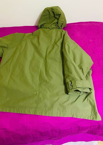 Yeşil Kapüşonlu Kadın Ceket - Görsel 2