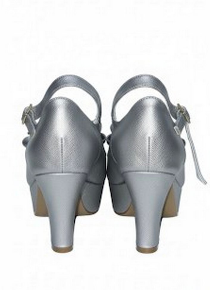 Gri Tokalı Stiletto Topuklu Kadın Ayakkabı - Görsel 3