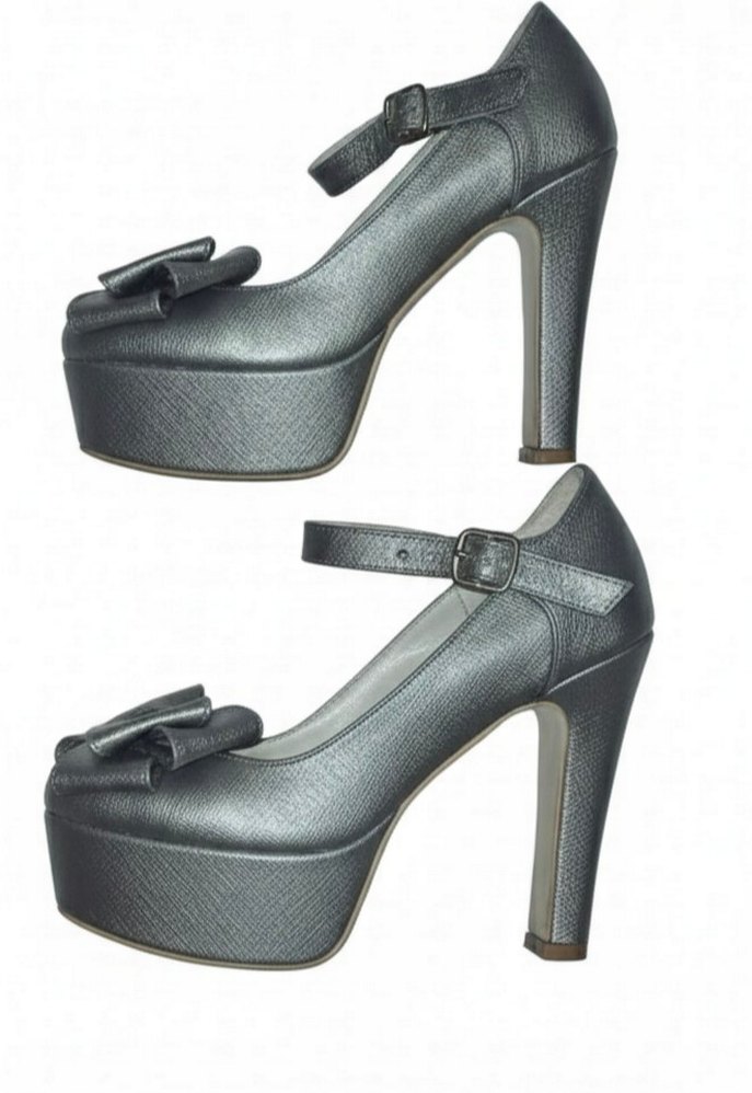 Gri Tokalı Stiletto Topuklu Kadın Ayakkabı - Görsel 2