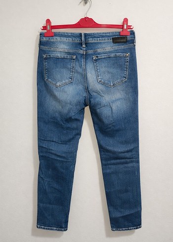 Rahat Kesim Kadın Mavi Kot Pantolon - Görsel 2