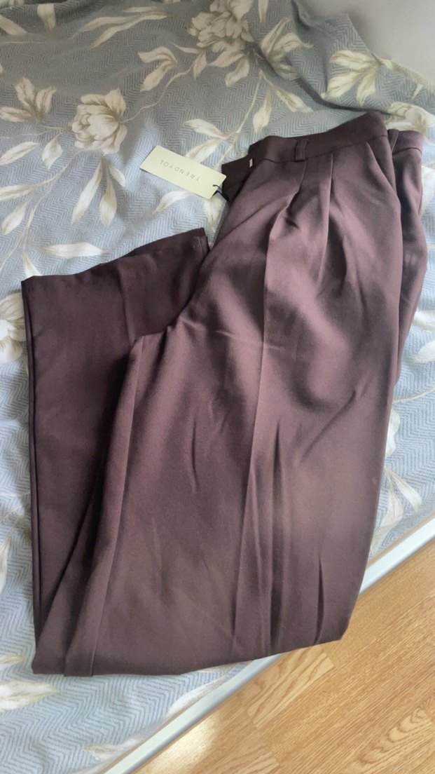 Kahverengi Kadın Kumaş Pantolon - Görsel 2