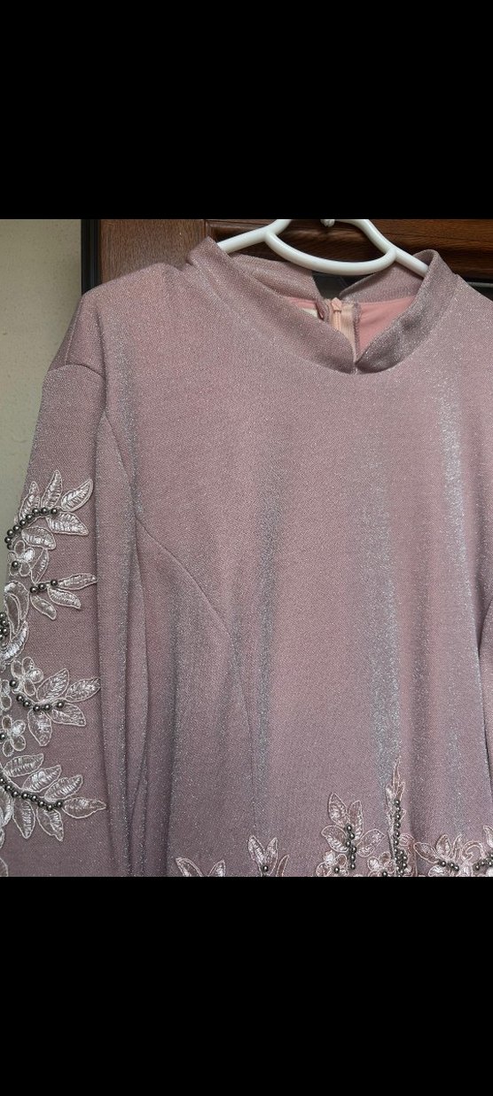 Kız Çocuk Pembe V Yakalı Fermuarlı Bluz - Görsel 2