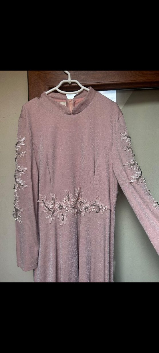 Kız Çocuk Pembe V Yakalı Fermuarlı Bluz - Görsel 5