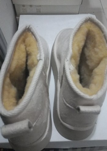 Gri Kadın Süet Dolgu Topuk Bot - Görsel 3