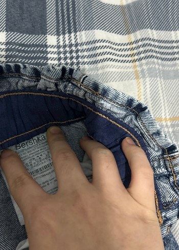 xs Beden mavi Renk BERSHKA Kadın Mavi Denim Mini kot Etek
