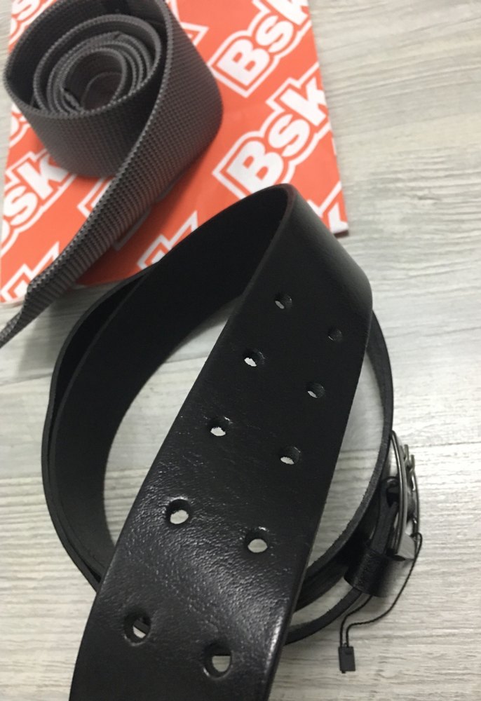 Gri Dokulu Erkek Kravat 130 cm kemer set - Görsel 5