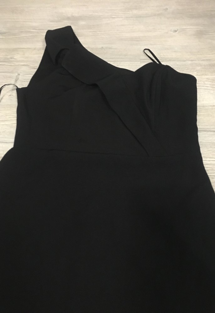 Siyah Drapeli Midi Kadın Elbise - Görsel 4