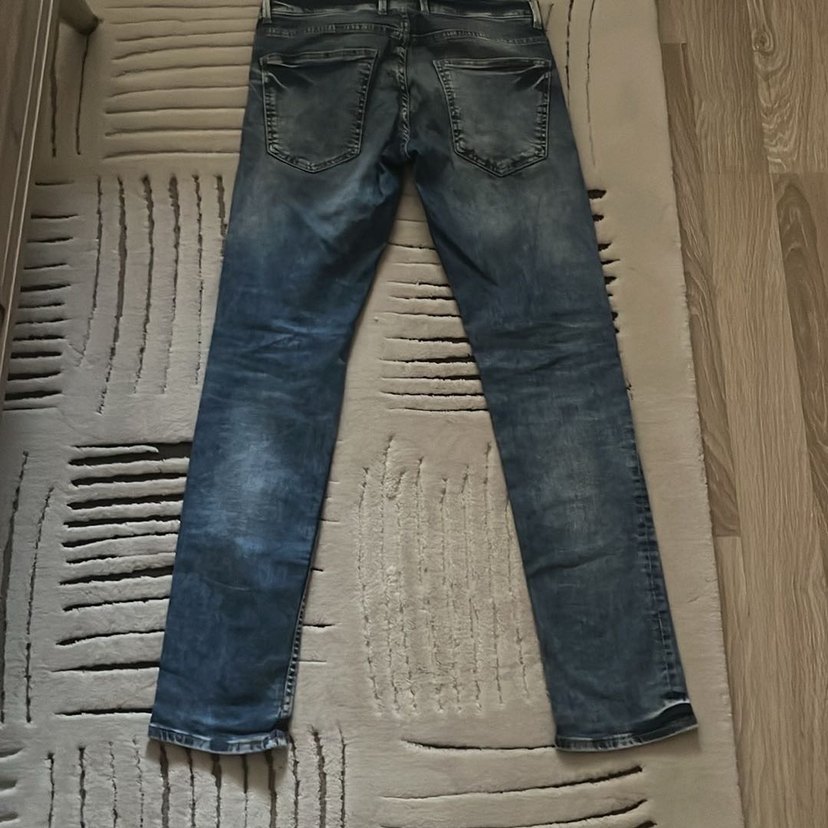 Gri Regular Fit Erkek Kot Pantolon - Görsel 2