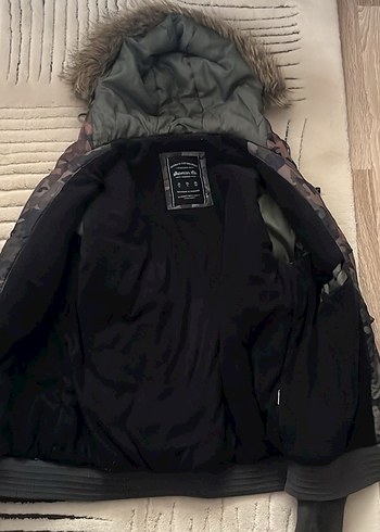 Kürk Kapüşonlu Kamuflaj Erkek Kış Montu - Görsel 3