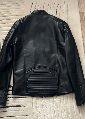 Siyah Erkek Deri Ceket - Görsel 2