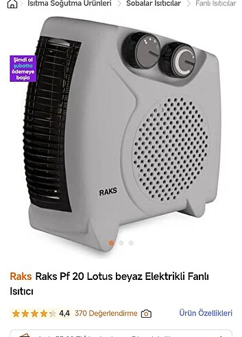 Raks fenli ısıtıcı 
