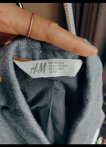 24-36 Ay Beden lacivert Renk H&m erkek çocuk pamuklu ceket 