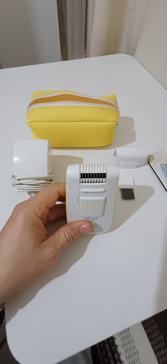 Braun Comfort Şarjlı Model Sarı Epilatör Seti - Görsel 4