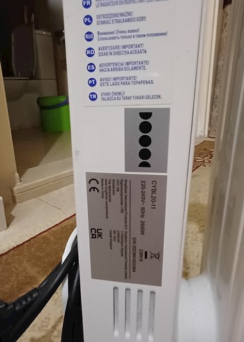 Koçtaş 11 Dilim 2500 Watt Yağlı Radyatör Sıfır gibi Tertemizdir - Görsel 4