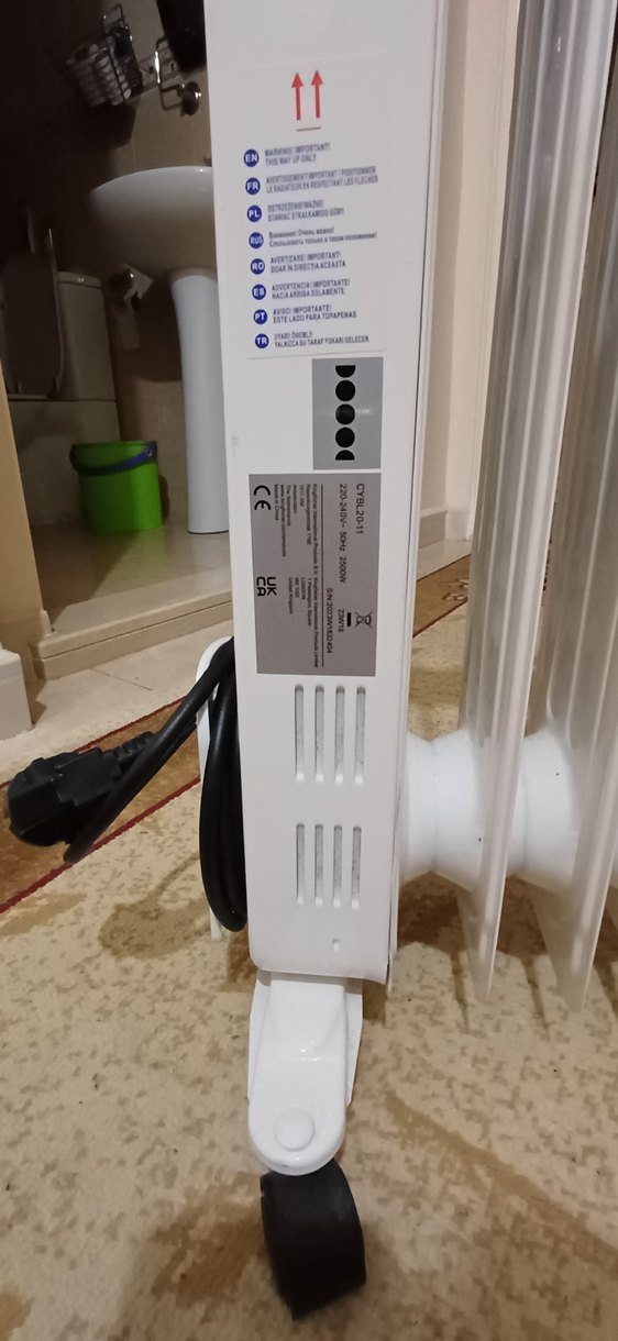 Koçtaş 11 Dilim 2500 Watt Yağlı Radyatör Sıfır gibi Tertemizdir - Görsel 5