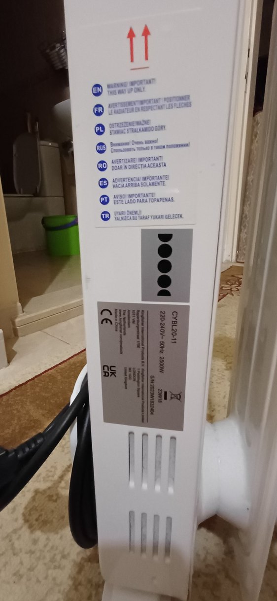 Koçtaş 11 Dilim 2500 Watt Yağlı Radyatör Sıfır gibi Tertemizdir - Görsel 4