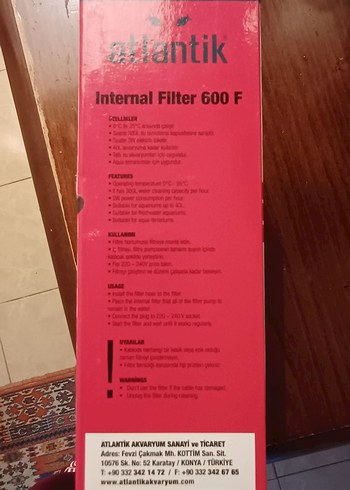 Atlantik İç Pompa Ve Filtre Tümleşik 600F Camel Renk - Görsel 6