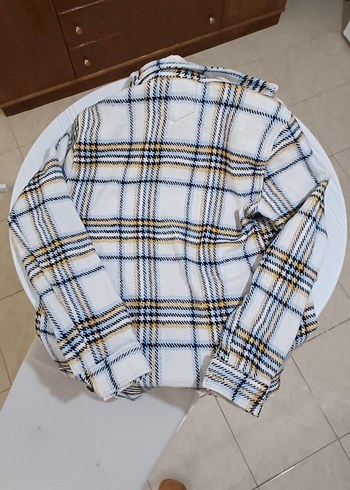 Erkek Oduncu Gömleği Slim Fit S Beden Doğal Pamuklu Sıfır Ürün - Görsel 4