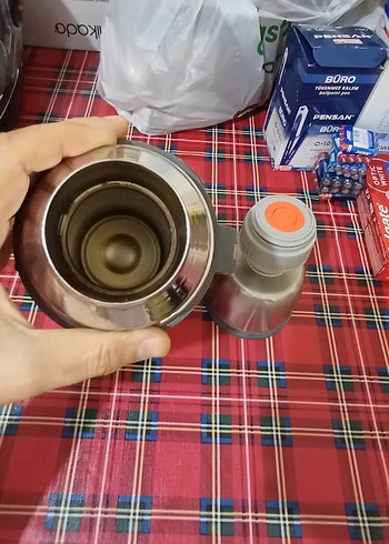 Beden Gri Sıcak Ve Soğuk Su Termosu Büyük Kapasiteli